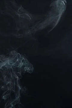 Abstract Smoke on black background Foto stock