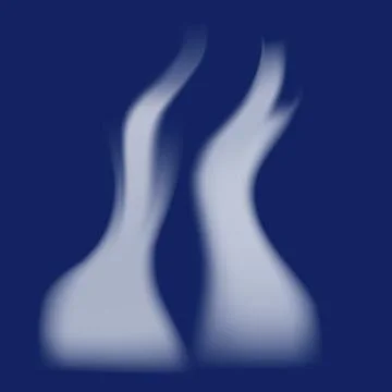 Abstract smoke on a blue background. Vector illustration. Stock Illustration