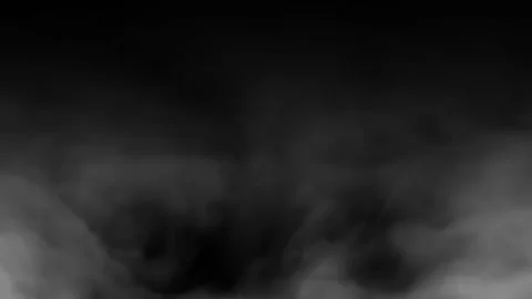 Abstract Smoke Cloud Animation with Smooth White Vapor on Black Background 스톡 동영상 347383029