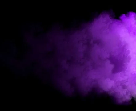 Abstract smoke cloud background on black background Stock Illustration