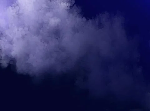 Abstract smoke cloud background on dark background Stock Illustration