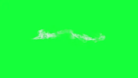 Abstract Smoke Cloud Flow On Green Screen Effect Stock Footage 328276412