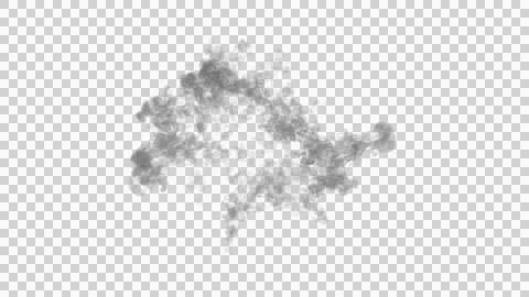 Abstract Smoke Cloud, A mesmerizing swirling cloud of smoke, a visually striking Stock Illustration
