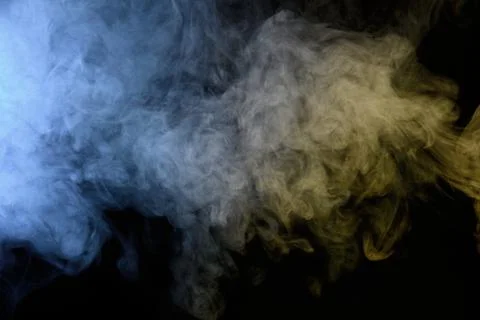 Abstract smoke on a dark background Stock Photos