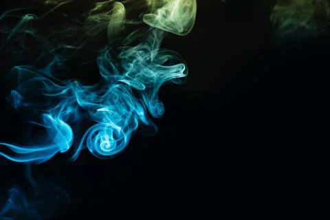 Abstract smoke on dark background Stock Photos