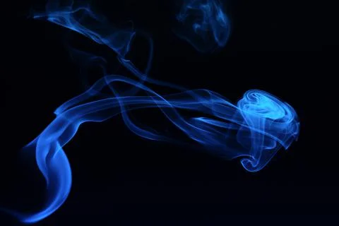 Abstract smoke on dark background Stock Photos