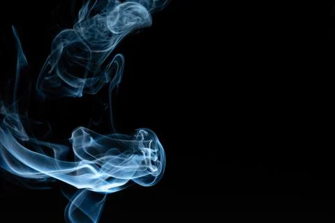 Abstract smoke on dark background Stock Photos