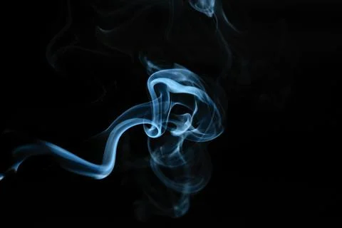 Abstract smoke on dark background Stock Photos
