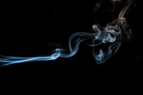 Abstract smoke on dark background Stock Photos