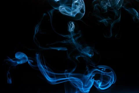 Abstract smoke on dark background Stock Photos