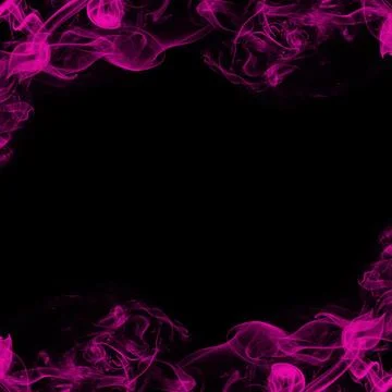 Abstract Smoke Frame On Black Background Stock Photos