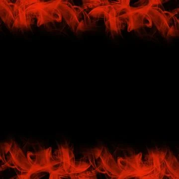 Abstract Smoke Frame On Black Background Foto stock