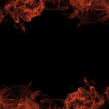 Abstract Smoke Frame On Black Background Foto stock