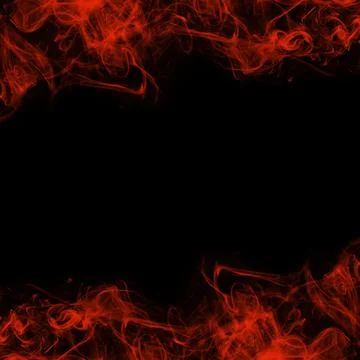 Abstract Smoke Frame On Black Background Stock Photos