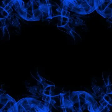 Abstract Smoke Frame On Black Background Stock Photos