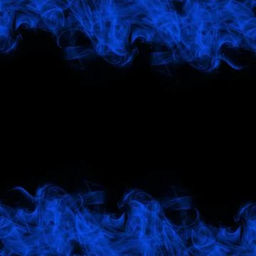Abstract Smoke Frame On Black Background Stock Photos