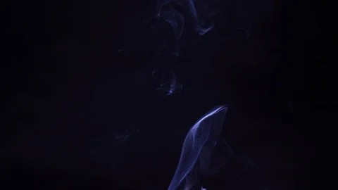 Abstract smoke isolated dark background Video stock 109065762