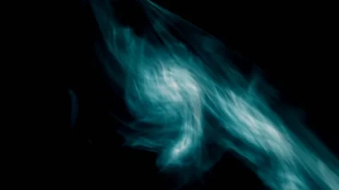 Abstract Smoke Motion With Black Background Loop Stock Footage 219228209