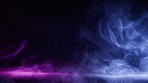Abstract smoke moves on black background. Swirling smoke. Stock Footage 255675652