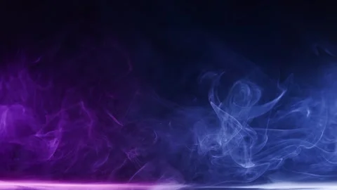 Abstract smoke moves on black background. Swirling smoke. Stock Footage 255676057