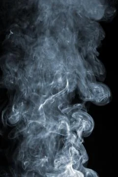 Abstract smoke over black background Stock Photos