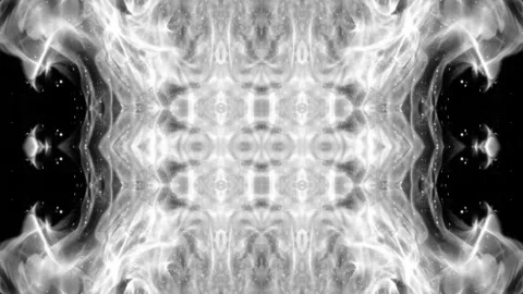 Abstract Smoke Pattern in Black and White Stock Footage 289135250