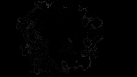 Abstract Smoke Pattern in Black Background with Delicate White Swirls and F.. Видео 341926991
