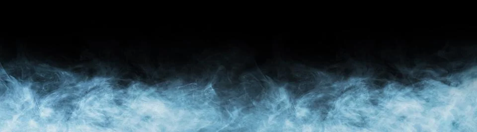 Abstract smoke texture frame over black background. Fog in the darkness. Natural Stock Illustration