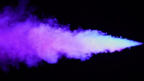 Abstract smoke texture over black background. Fog in the darkness. Stock Footage 307930016
