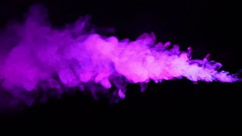 Abstract smoke texture over black background. Fog in the darkness. Stock Footage 307932151