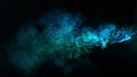 Abstract smoke texture over black background. Fog in the darkness. Stock Footage 307932374