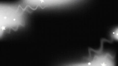 Abstract Smoke Wave Texture on Black Background with Sparkle Stars Stock Illustration