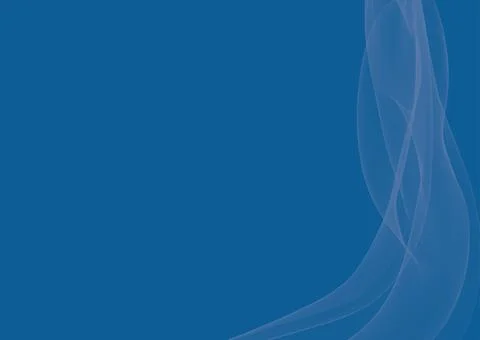 Abstract smoke waves graphic design template illustration - blue background Stock Illustration