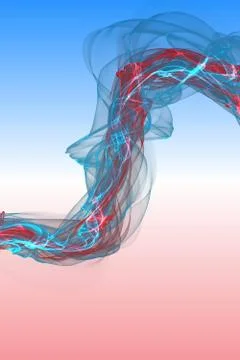 Abstract smoke waves Stock Illustration