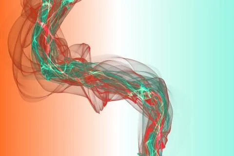 Abstract smoke waves Stock Illustration