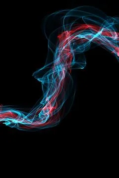 Abstract smoke waves Stock Illustration