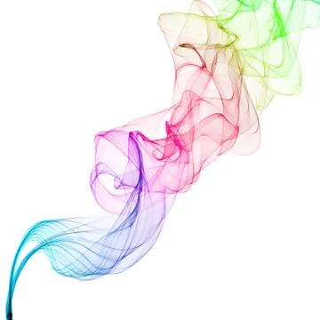 Abstract smoke waves Stock Illustration
