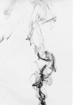 Abstract smoke on white background Stock Illustration