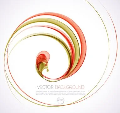 Abstract smoky waves  background. Template brochure desig Stock Illustration