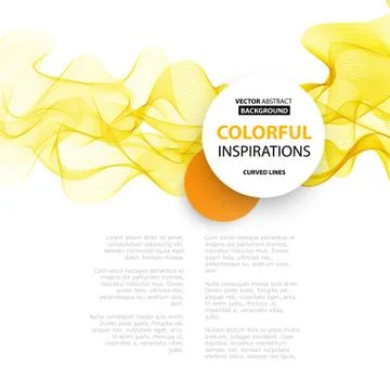 Abstract smoky waves  background. Template brochure desig Stock Illustration