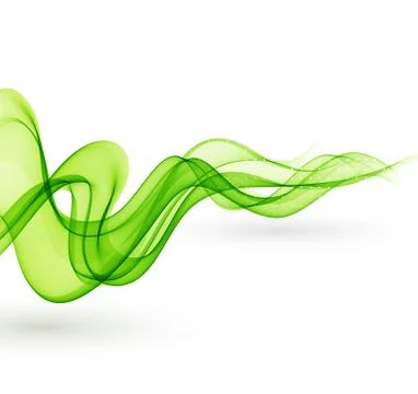 Abstract smoky waves  background. Template brochure desig Stock Illustration