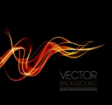 Abstract smoky waves  background. Template brochure desig Stock Illustration