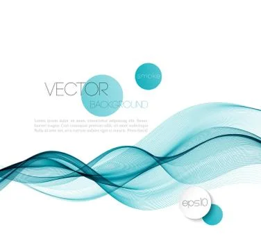 Abstract smoky waves  background. Template brochure design Stock Illustration