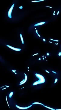 Abstract smooth blue glowing liquid pattern with soft light reflections on a  Stock Illustration