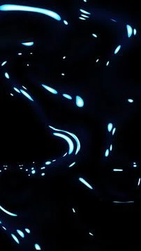 Abstract smooth blue glowing liquid pattern with soft light reflections on .. Illustrazione stock