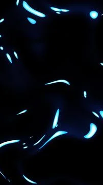 Abstract smooth blue glowing liquid pattern with soft light reflections on a  Illustrazione stock