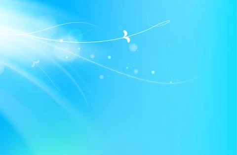 Abstract smooth blue lines. Stock Illustration