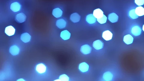 Abstract smooth bright blue bokeh lights on defocused dark multicolor background Vídeos de archivo 99884531