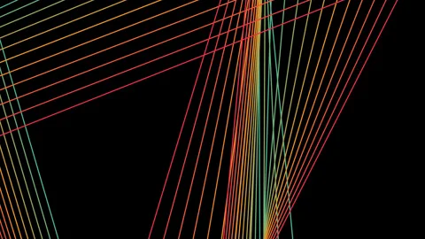 Abstract smooth color lines motion Stock Footage 168123487