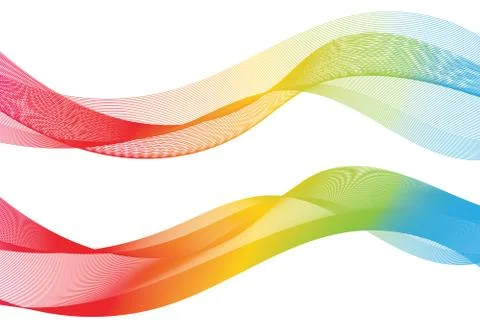 Abstract smooth color wave vector Stock Illustration